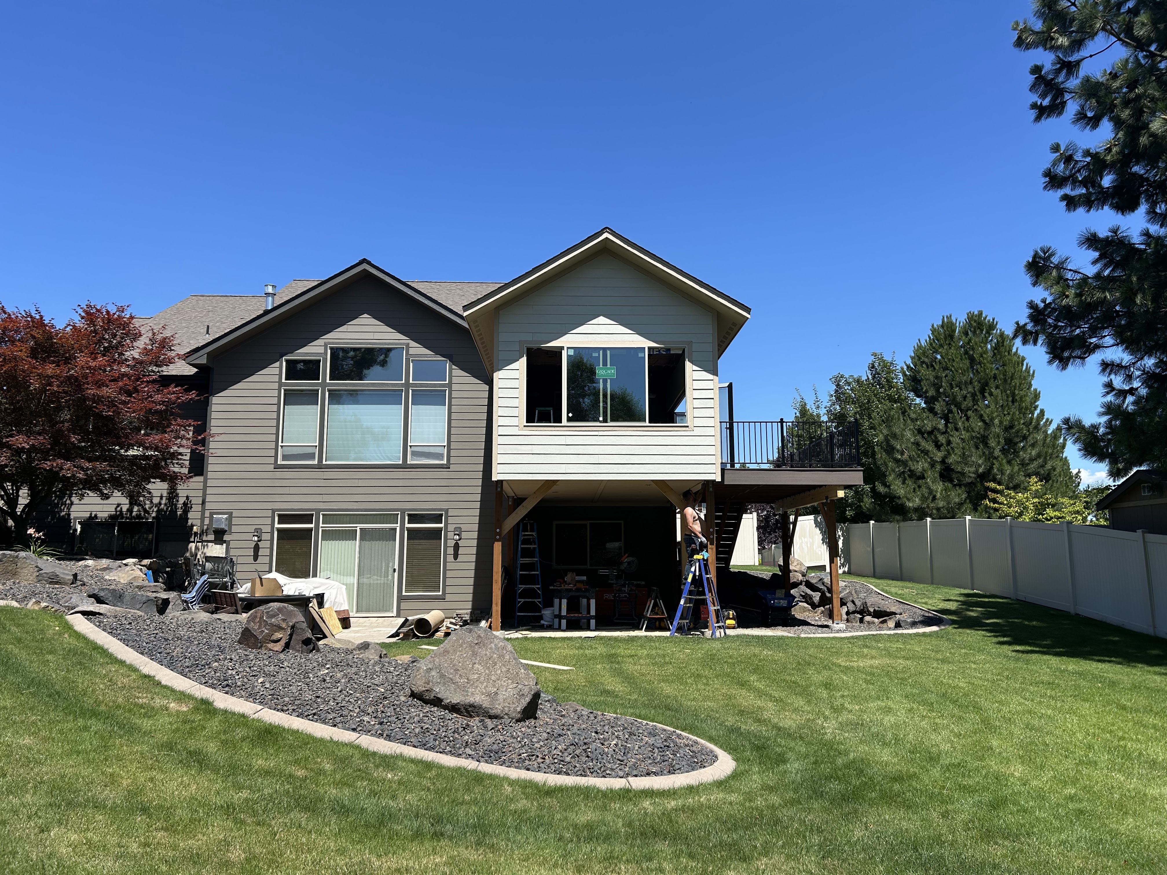 Christensen Builders crew on site in Spokane—remodeling work in progress